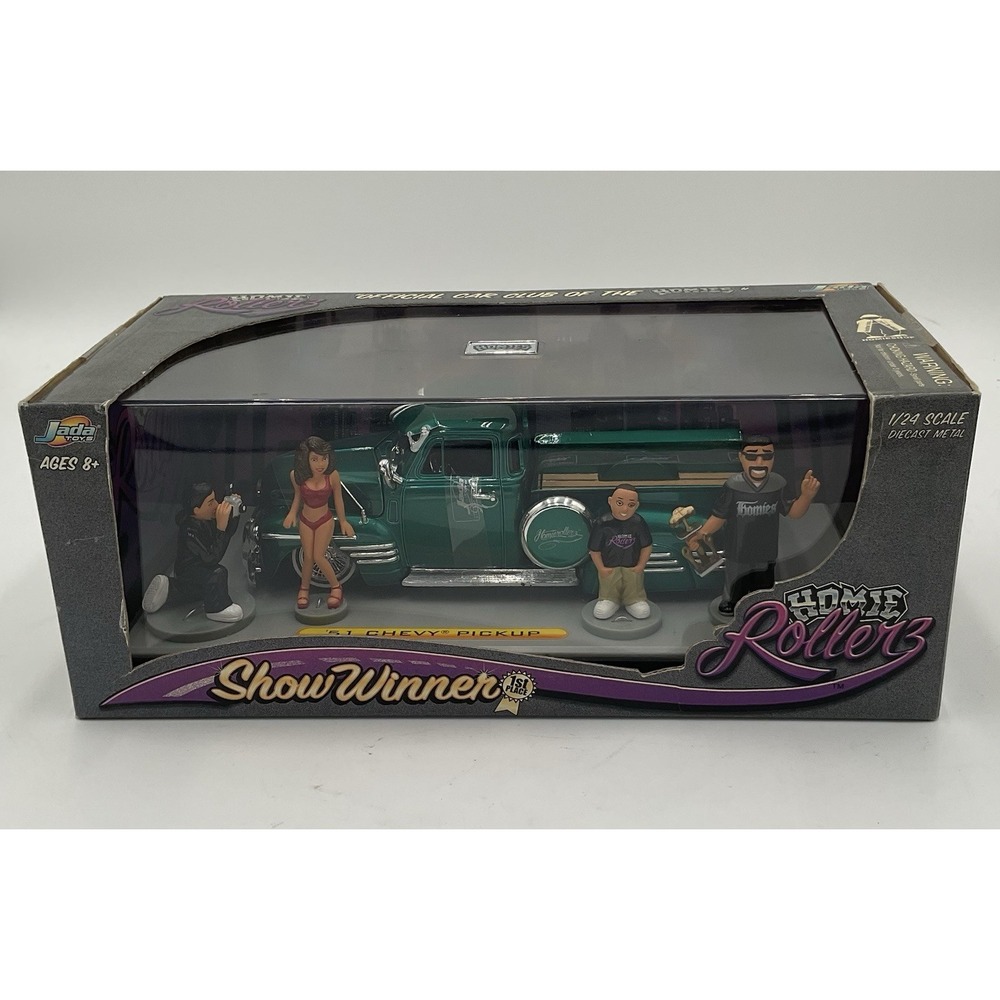Jada Toys Homie Rollerz '51 Chevy Pickup Green 1/24 Die Cast Show Winner